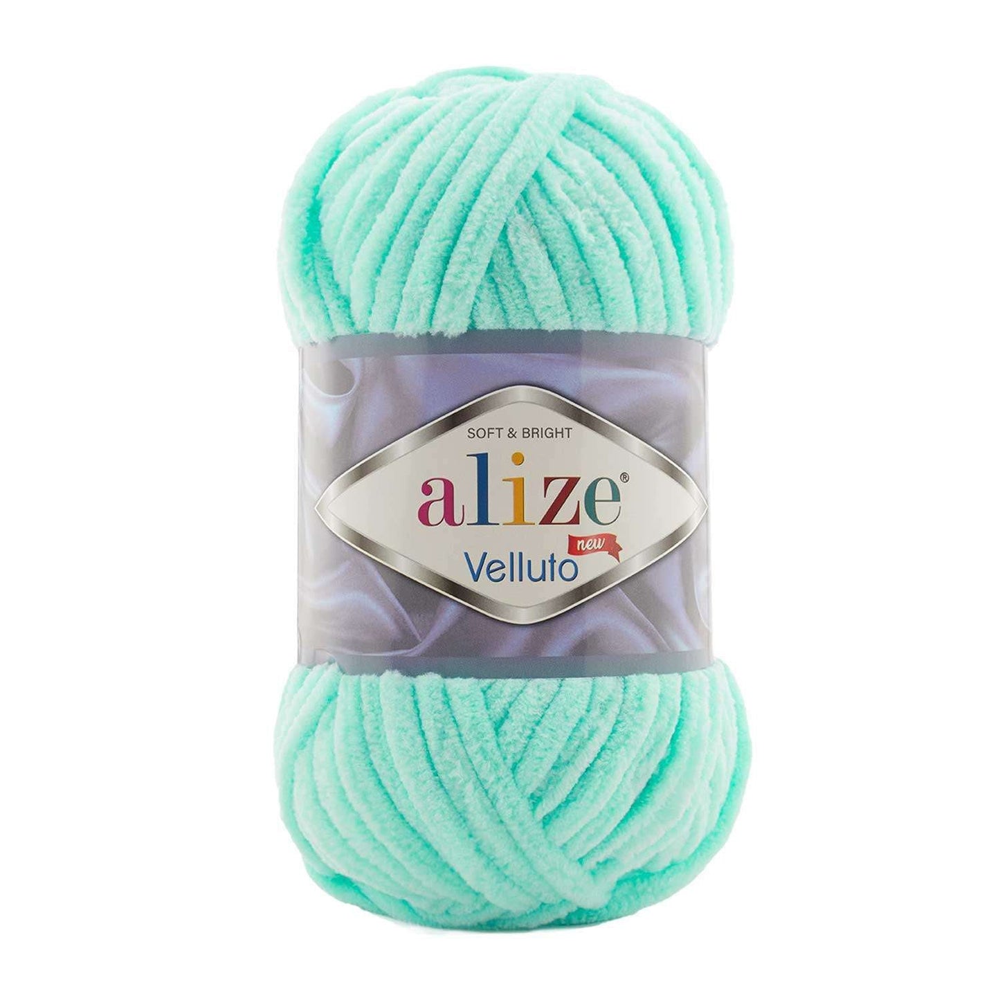 Alize Velluto Knitting Yarn 19 - Mint