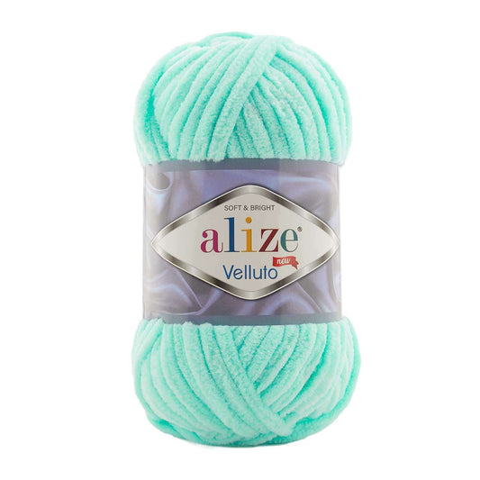 Alize Velluto Knitting Yarn 19 - Mint